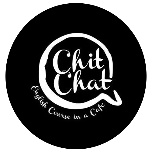 Chitchat English Coourse in a Cafe logosu